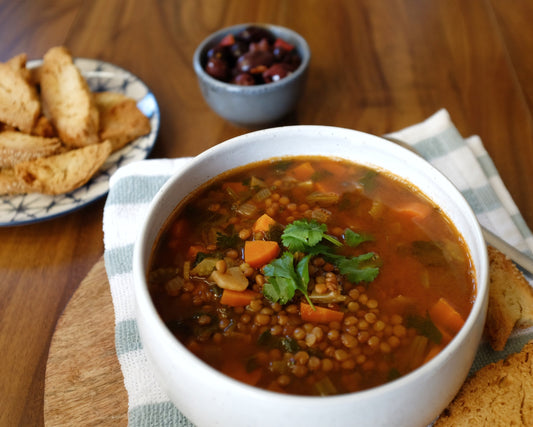 Greek Style Lentil Soup – Soupa Faki