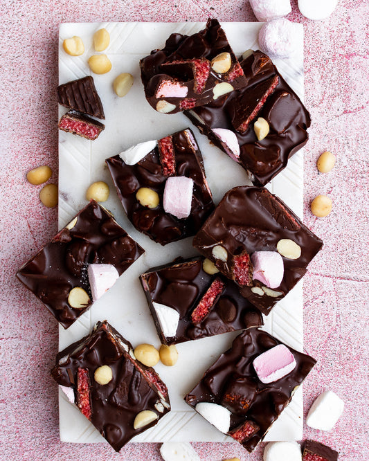 Rocky Road With Macadamia And Cherry Ripe