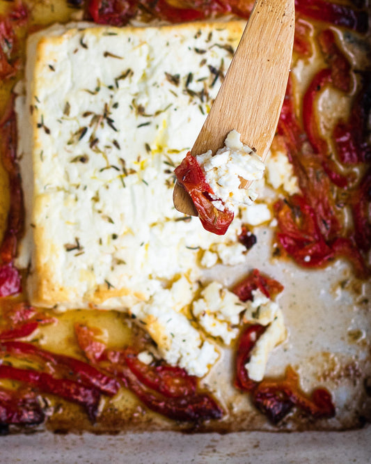 Baked Feta With Capsicum Two Ways