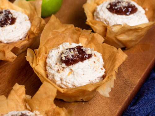 Phyllo Cups with Ricotta, Chèvre, and Thyme Recipe