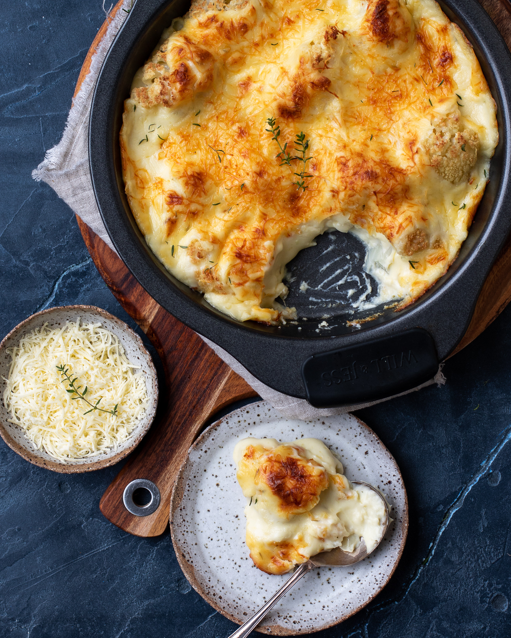 Baked Cauliflower With Halloumi Bechamel - My Family's Food Diary